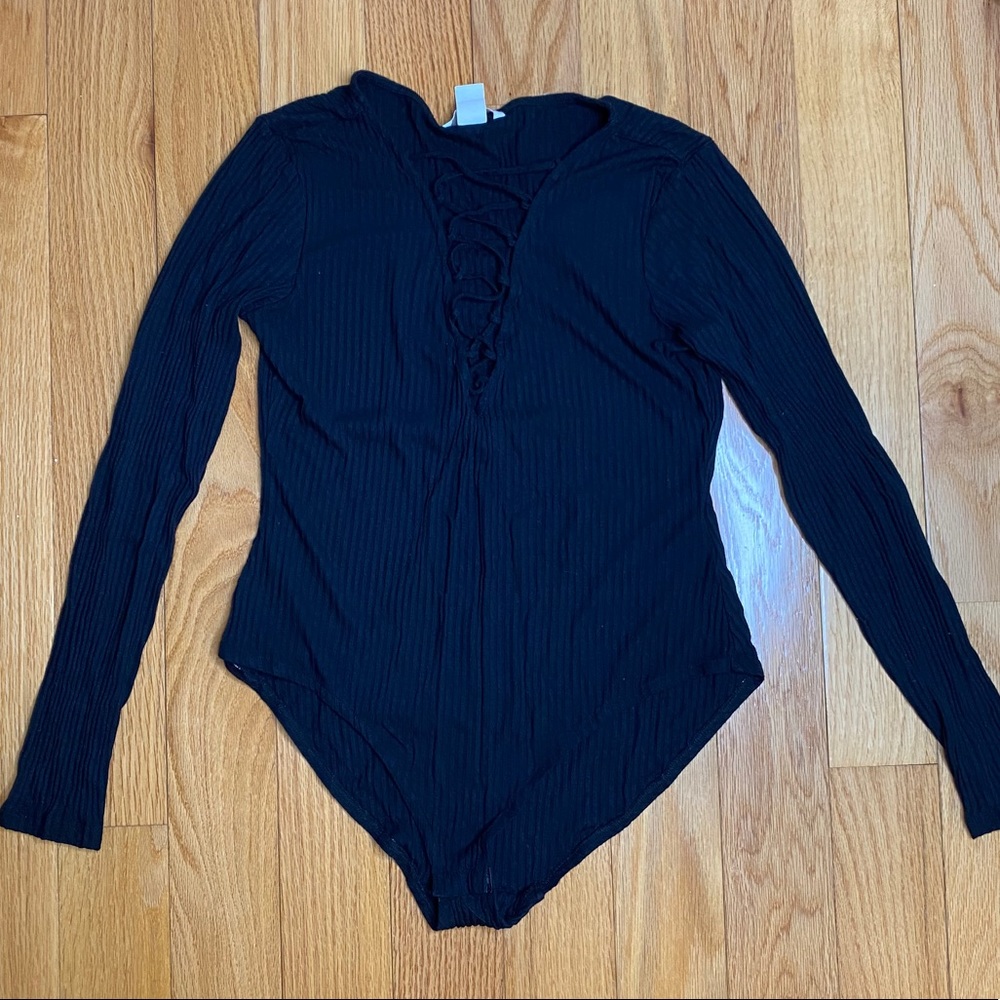 H&M Lace-up Bodysuit